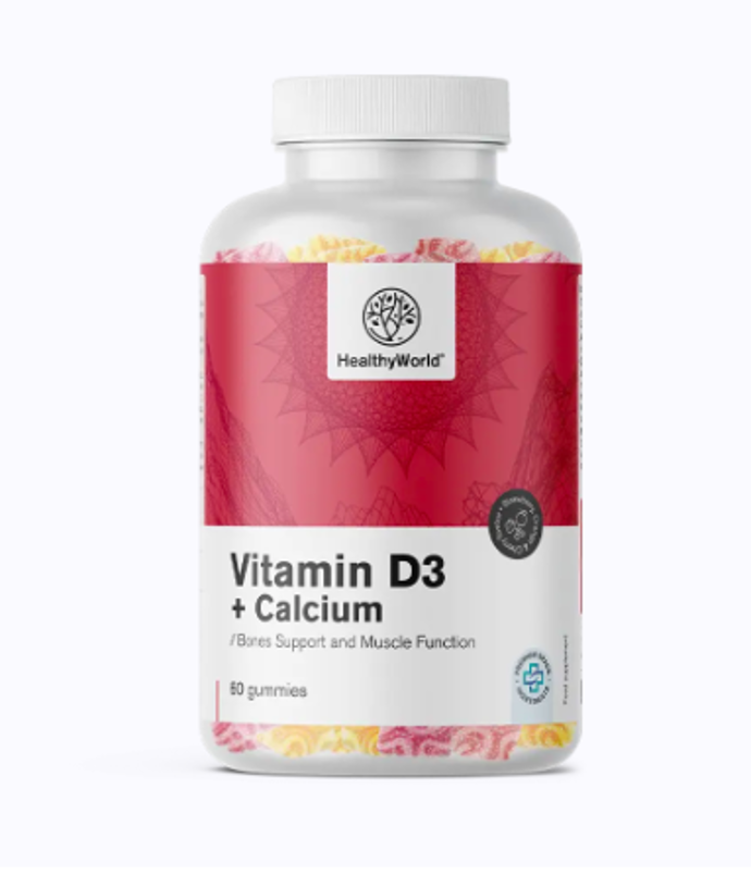 Vitamín D3 + Vápník, 60 gumových bonbonů, 419 Kč
Vitamín D3 + Vápník, 60 gumových bonbonů, 419 Kč
