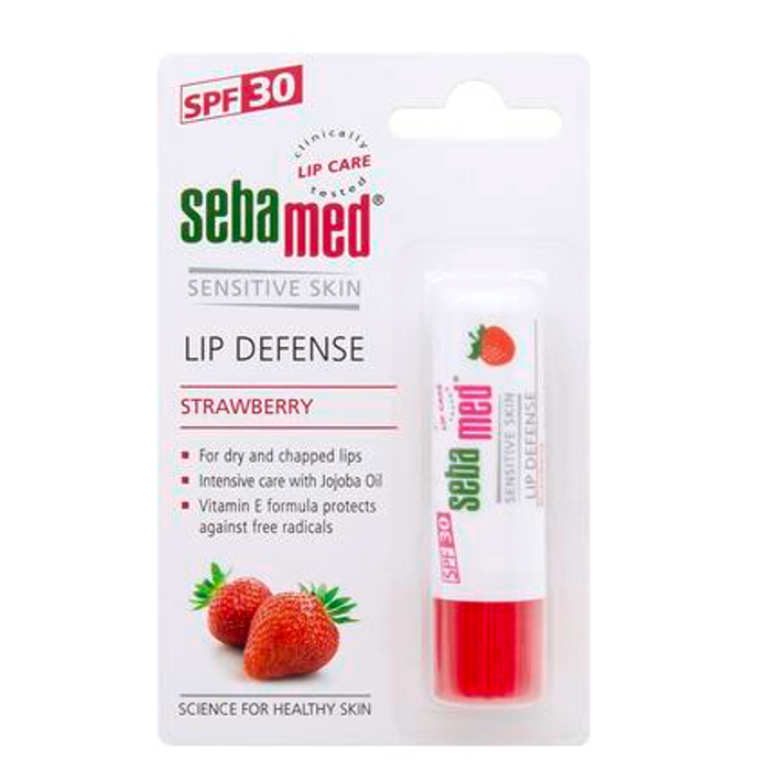 Balzám na rty s UV filtrem, jahoda, Sebamed, 59 Kč
Balzám na rty s UV filtrem, jahoda, Sebamed, 59 Kč