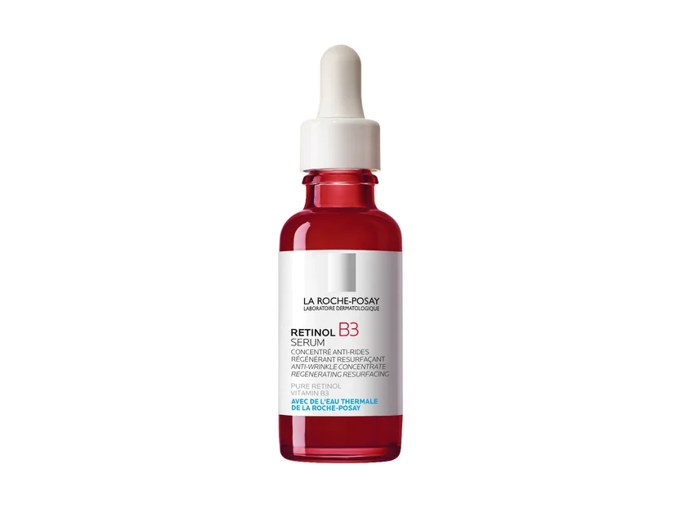 La Roche-Posay Retinol B3 sérum redukuje vrásky a jemné linky. Obsahuje čistý retinol, který bojuje proti známkám stárnutí pleti, obnovující vitamin B3 a glycerin pro 24h hydrataci. 1150 Kč
