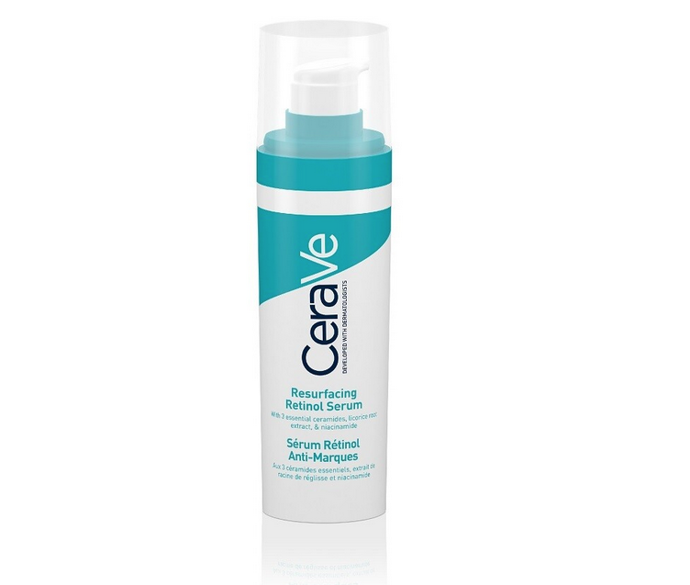 CERAVE Retinolové sérum pro obnovu pleti se třemi esenciálními ceramidy, výtažkem z kořenu lékořice a niacinamidem. 399 Kč
