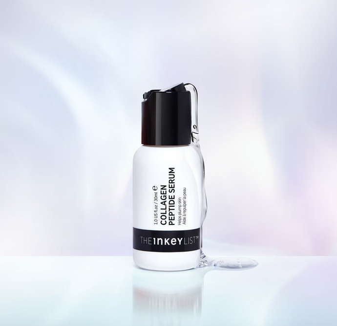The Inkey list kolagenové zpevňující sérum propůjčuje pleti plnější a pevnější vzhled, pomáhá redukovat viditelnost jemných linií a vrásek. 360 Kč
