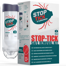 Stop Tick je zdravotnický prostředek určený k vyjmutí klíštěte z těla člověka nebo zvířete. Obsahuje spray, který klíště zmrazí a kleště pro bezpečné vyjmutí klíštěte. 339 Kč
