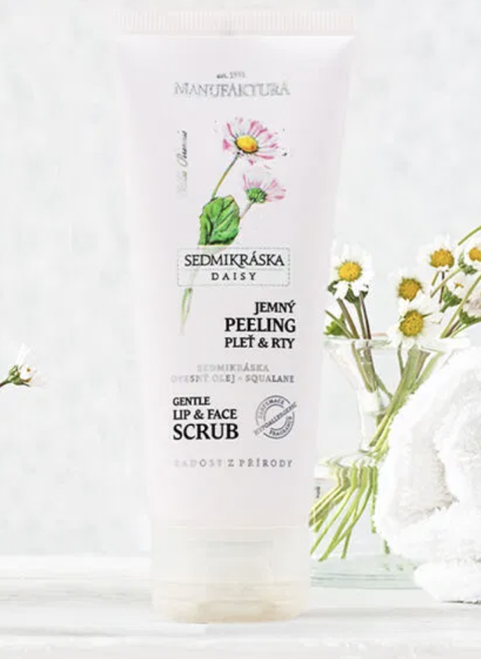 Jemný čisticí peeling na pleť a rty, 249 Kč
Jemný čisticí peeling na pleť a rty, 249 Kč