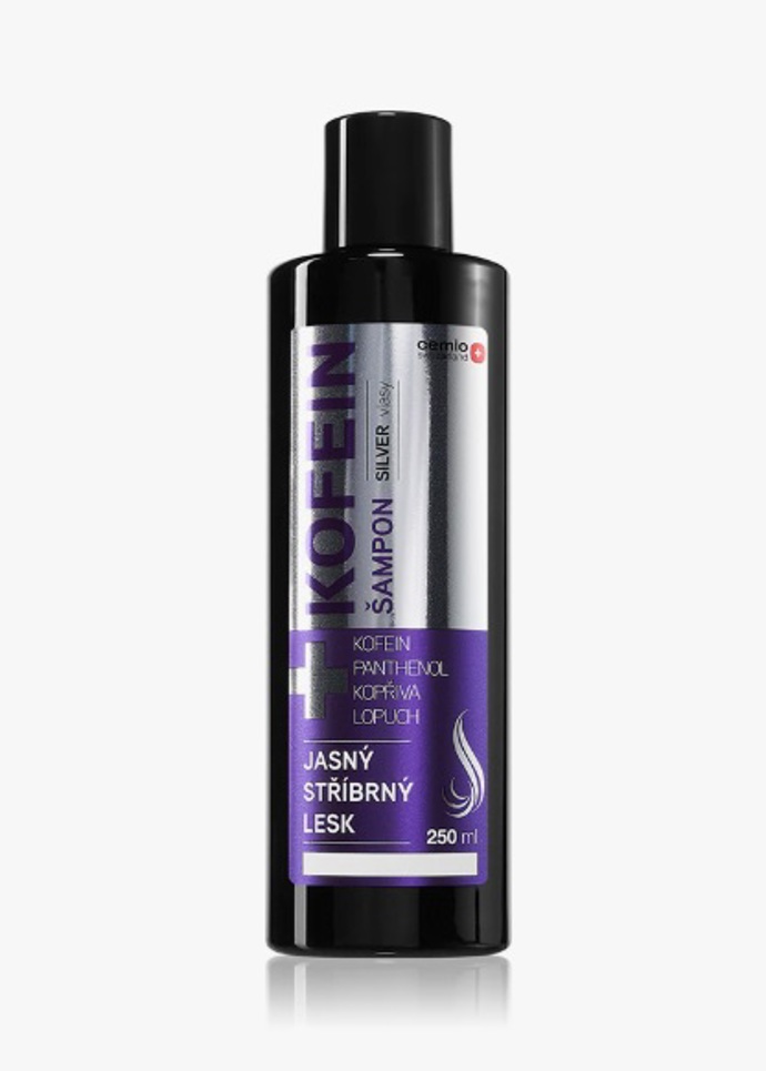 Posilující šampon pro šedivé vlasy, Cemio, 210 Kč
