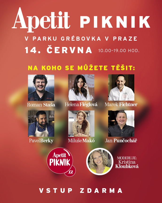 Čeká vás den plný skvělého jídla a jedinečných show od předních českých osobností gastronomie.
Čeká vás den plný skvělého jídla a jedinečných show od předních českých osobností gastronomie.