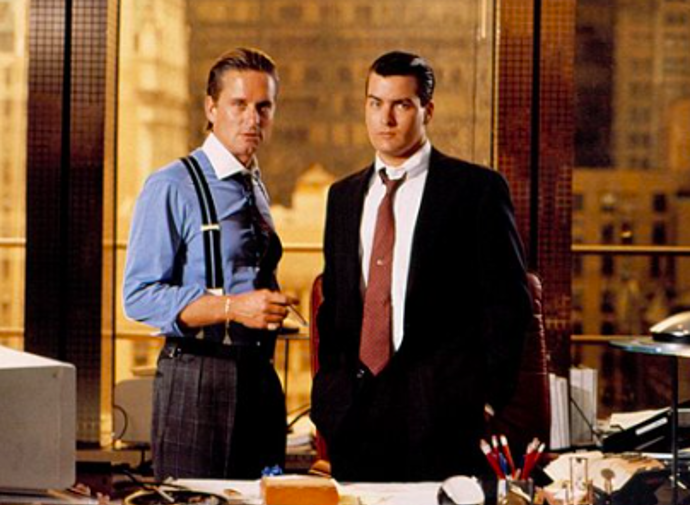 Michael Douglas a Charlie Sheen
Michael Douglas a Charlie Sheen