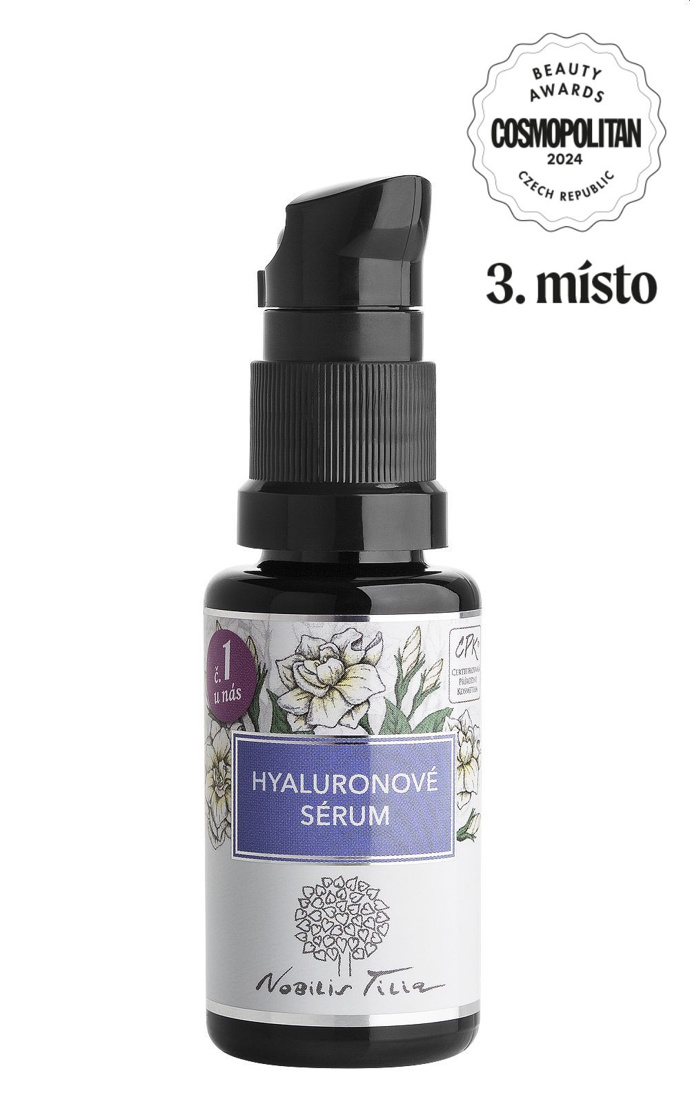 Hyaluronové sérum Nobilis Tilia, 759 Kč/50 ml
Hyaluronové sérum Nobilis Tilia, 759 Kč/50 ml