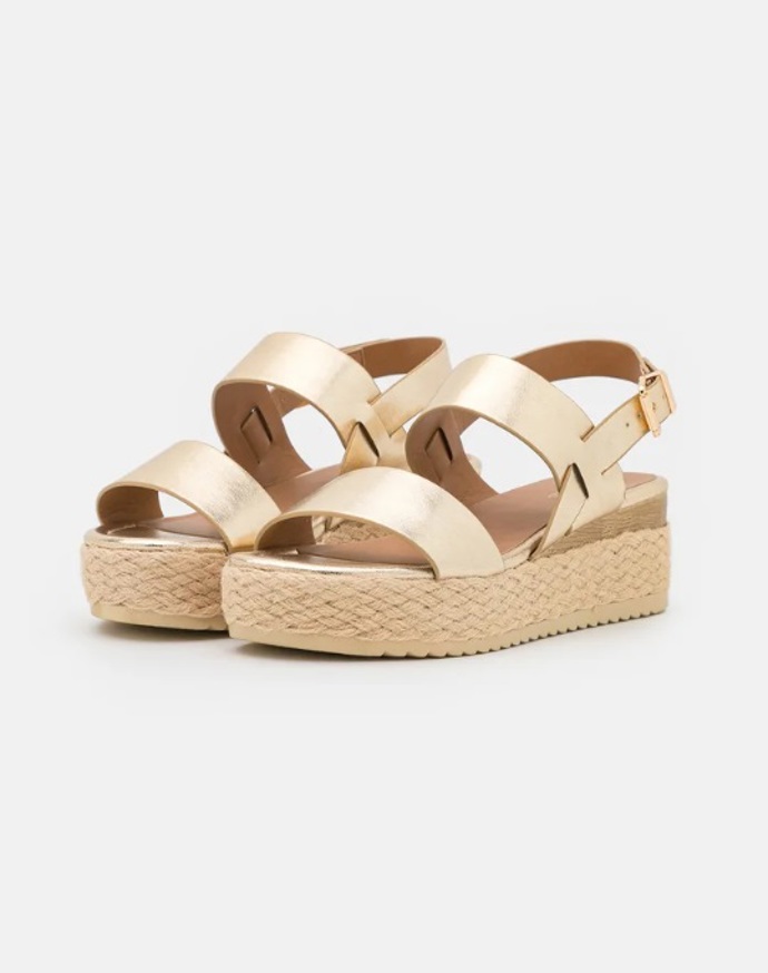 Zlaté espadrilky, Anna Field, 608 Kč
