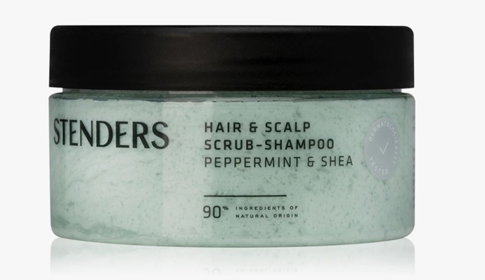 Osvěžující čisticí peeling na vlasy a vlasovou pokožku, Stenders, 505 Kč
