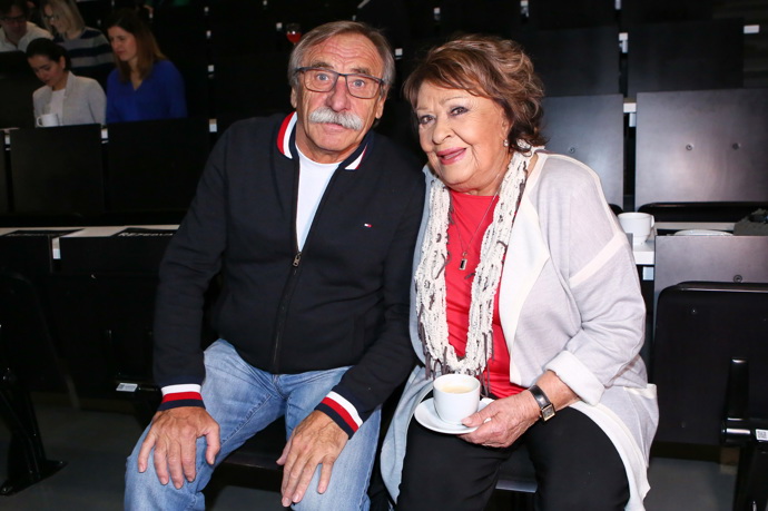 Herec s legendární Jiřinou Bohdalovou
Herec s legendární Jiřinou Bohdalovou