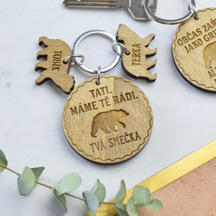Klíčenka s medvědem - Tvá smečka, 179 Kč, housedecor.cz
Klíčenka s medvědem - Tvá smečka, 179 Kč, housedecor.cz