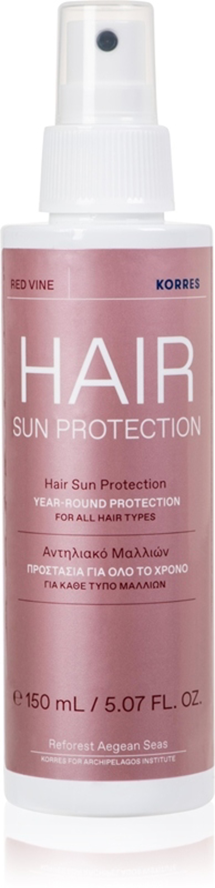 Ochranný sprej pro vlasy namáhané sluncem Red Vine Sun Protection, Korres, 388 Kč
