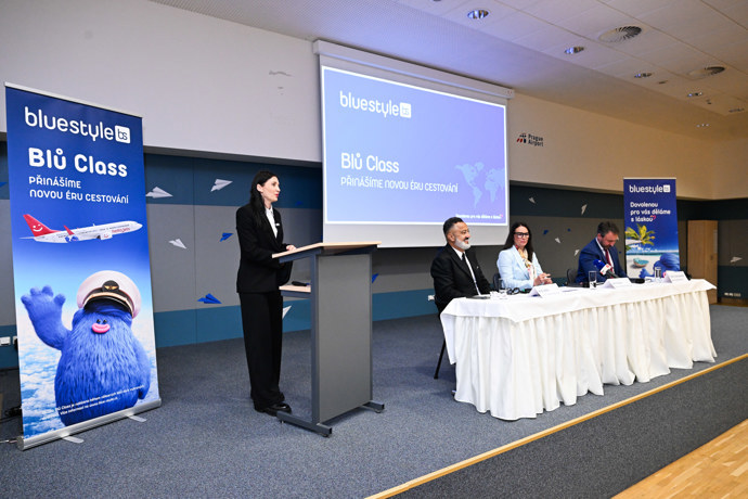 Tisková konference Blue Style.
Tisková konference Blue Style.