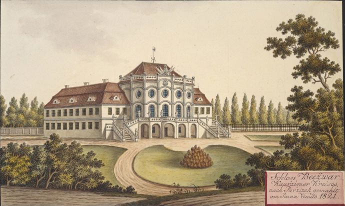 Zámek Bečváry z roku 1821
Zámek Bečváry z roku 1821