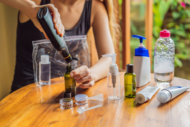 kosmetické lahvičky na cesty