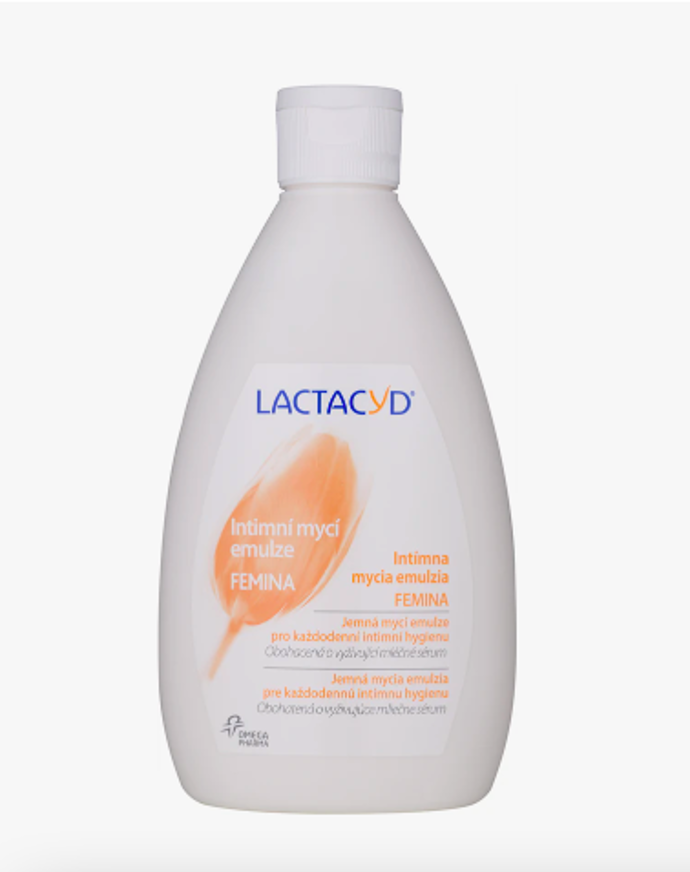 Lactacyd Femina zklidňující emulze pro intimní hygienu 281 Kč
Lactacyd Femina zklidňující emulze pro intimní hygienu 281 Kč