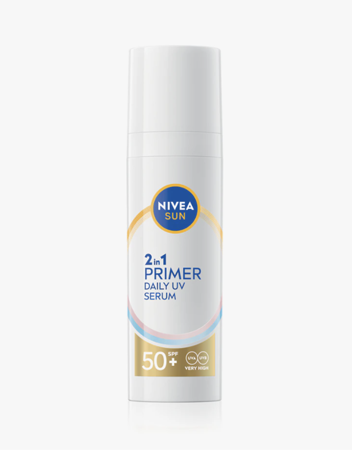 Podkladová báze 2v1, Nivea SUN Daily UV sérum, SPF 50, 311 Kč
Podkladová báze 2v1, Nivea SUN Daily UV sérum, SPF 50, 311 Kč