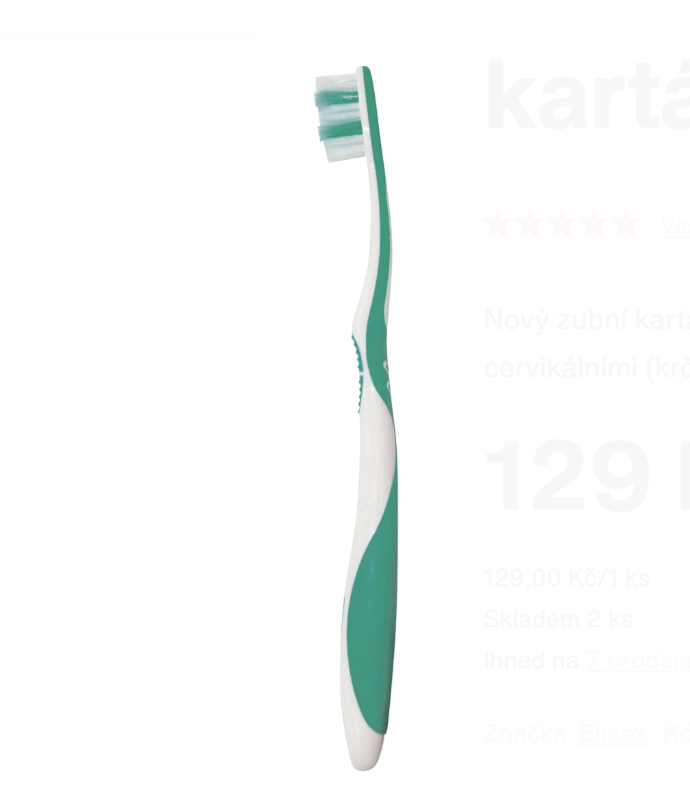 Zubní kartáček Elmex Sensitive, Extra Soft, Profimed, 129 Kč

