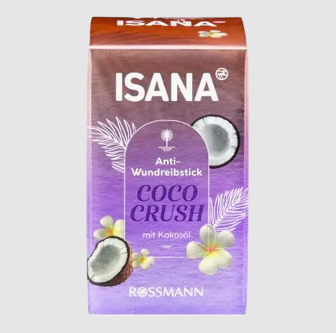 Tyčinka proti tření pokožky Coco crush, Isana, 89,90 Kč
Tyčinka proti tření pokožky Coco crush, Isana, 89,90 Kč