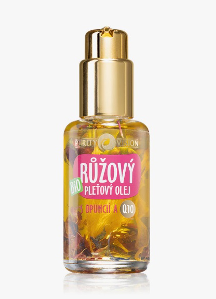  Omlazující pleťový olej z růže, Purity Vision, 345 Kč
