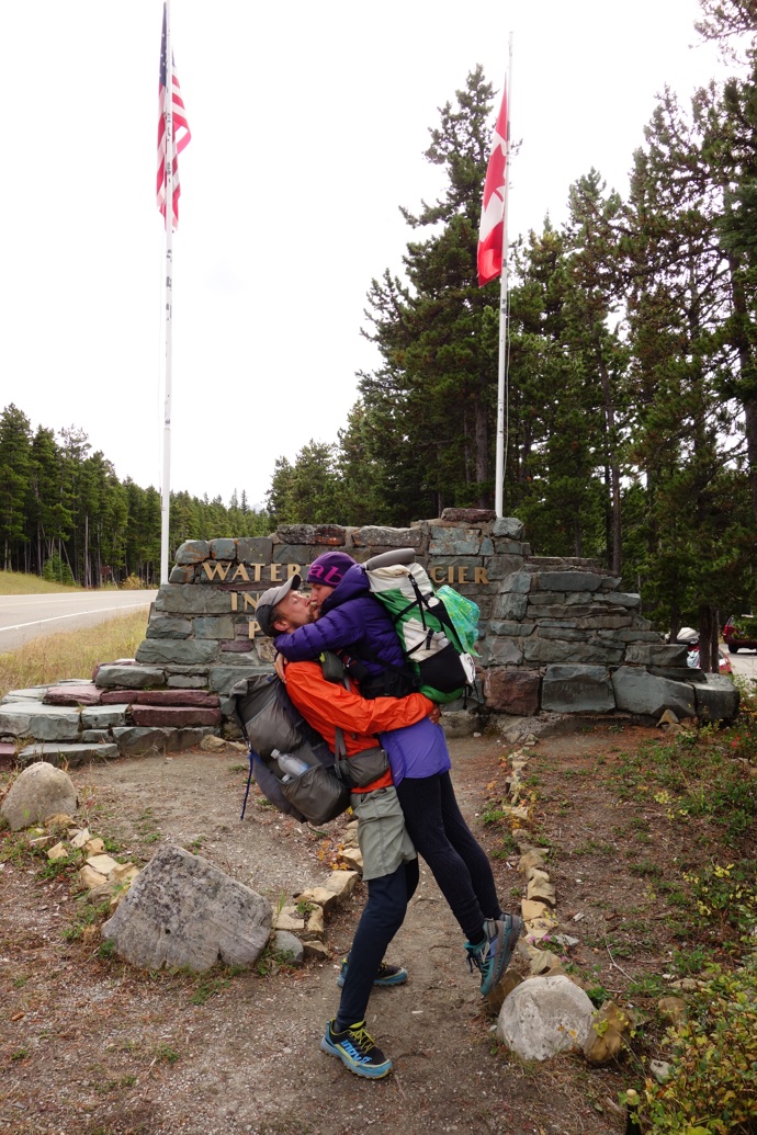 Kontinentální hřebenovka. Na konci trailu na kanadských hranicích
