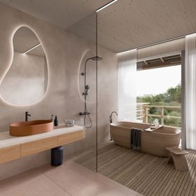 Koupelna tu není jen obyčejná místnost určená k očistě těla. Je to skutečné wellness centrum, kde budete chtít trávit spoustu času.
Koupelna tu není jen obyčejná místnost určená k očistě těla. Je to skutečné wellness centrum, kde budete chtít trávit spoustu času.