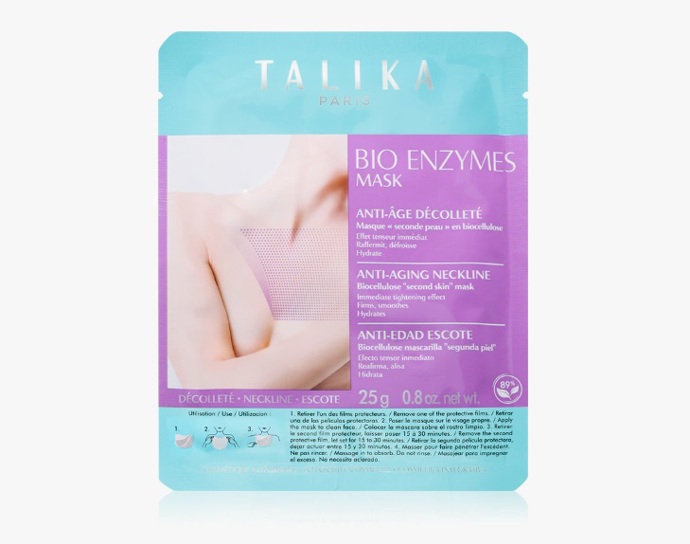 Rozjasňující plátýnková maska na dekolt a poprsí, Talika, 245 Kč

