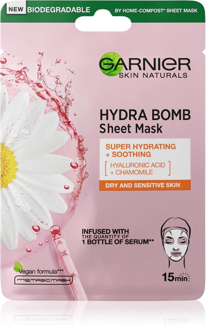 Hydratační maska, Garnier, 70 Kč
Hydratační maska, Garnier, 70 Kč