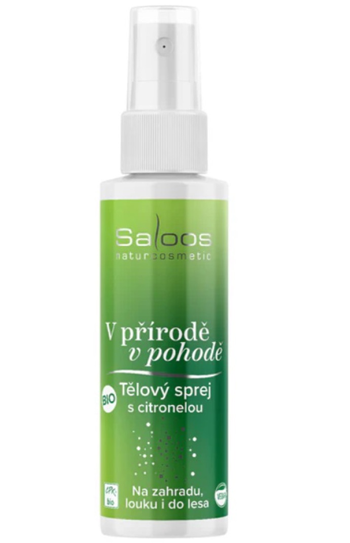BIO přírodní tělový sprej s citronelou, Saloos, 170 Kč
