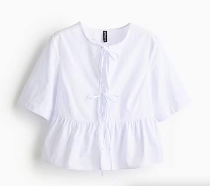 H&M POPELÍNOVÁ HALENKA 249 Kč
