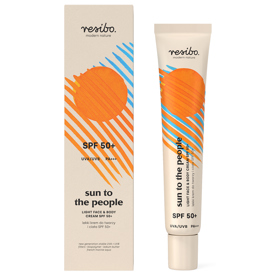 Resibo Sun Resibo Sun lehký krém na obličej a tělo SPF50, 50 ml, 249 Kč
