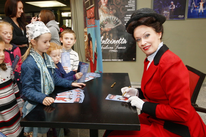 Antalová jako chůva Mary Poppins
