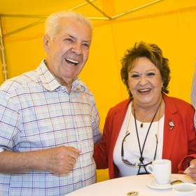 Přemek Podlaha s Jiřinou Bohdalovou
