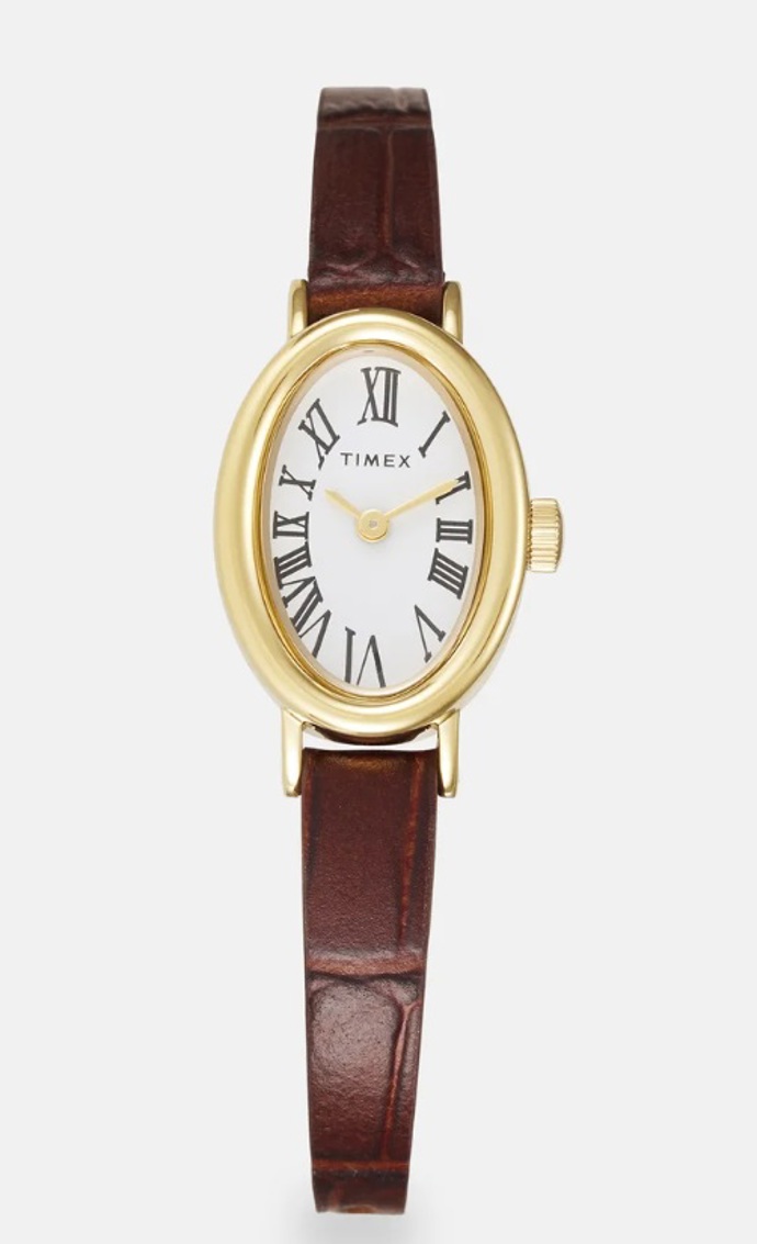 Hodinky s koženou přezkou, Timex, 2 136 Kč

