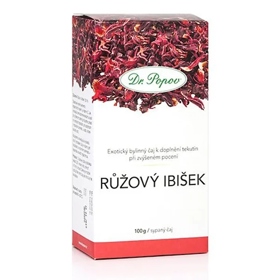 Růžový ibišek sypaný čaj, Dr. Popov, 99 Kč
