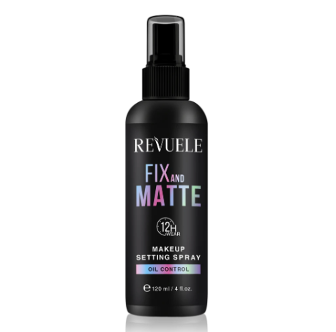 Matující fixační sprej na make-up, Revuele, 100 Kč
