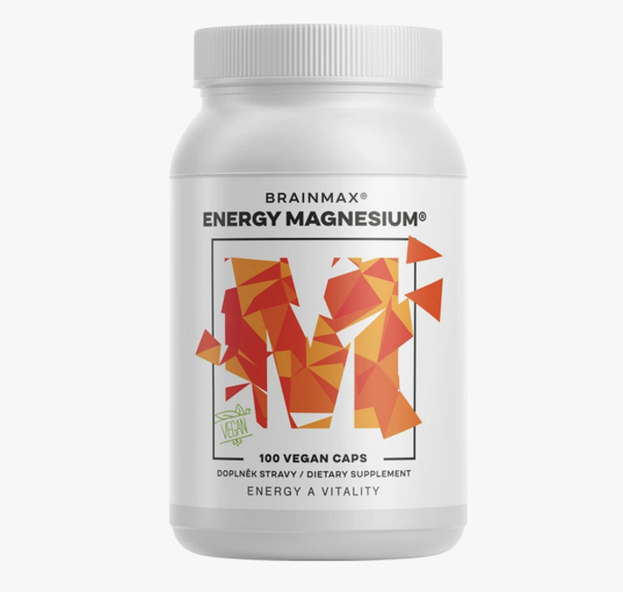 Energy Magnesium® obsahuje 1 000 mg vysoce vstřebatelného magnézia malátu ALBION® v jedné kapsli, což odpovídá 200 mg elementárního hořčíku. Tato koncentrovaná forma hořčíku je šetrná k trávení a ani při vyšších dávkách nepůsobí projímavě. 339 Kč
Energy Magnesium® obsahuje 1 000 mg vysoce vstřebatelného magnézia malátu ALBION® v jedné kapsli, což odpovídá 200 mg elementárního hořčíku. Tato koncentrovaná forma hořčíku je šetrná k trávení a ani při vyšších dávkách nepůsobí projímavě. 339 Kč