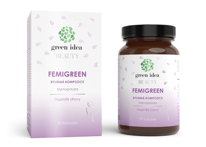Tobolky Femigreen, Green Idea. Originální receptura tobolek FEMIGREEN v sobě spojuje sílu bylin, minerálů a dalších hodnotných látek, které přirozeně podporují vaše tělo během přechodu. Tato unikátní kompozice má blahodárný účinek na projevy menopauzy – podporuje hormonální rovnováhu, ulevuje od návalů horka a přispívá ke klidnému spánku.

Cena: 398 Kč
