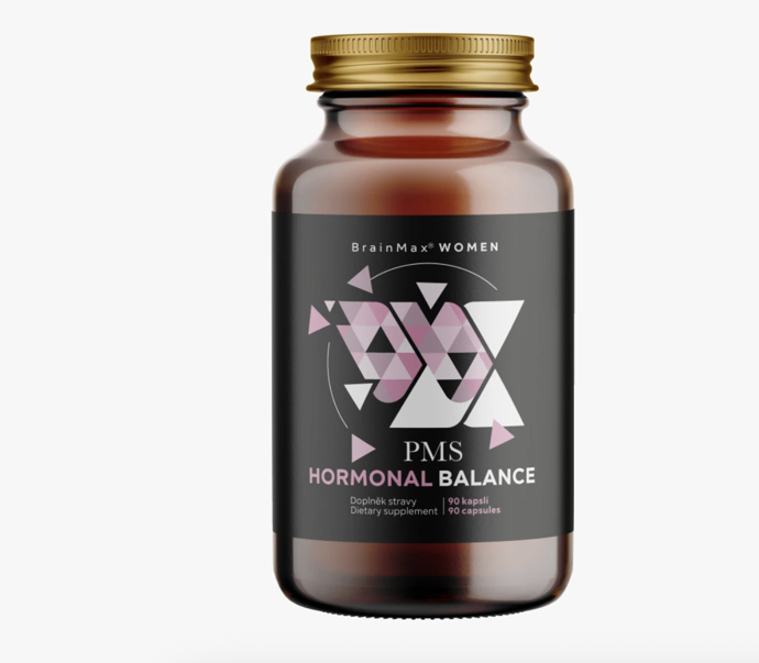BrainMax Women PMS Hormonal Balance, 90 rostlinných kapslí, rainMarket, 599 Kč
