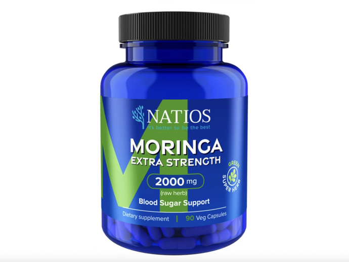NATIOS Moringa Extract, 2000 mg, Extra Strength, 90 veganských kapslí, Natima, 219 Kč
