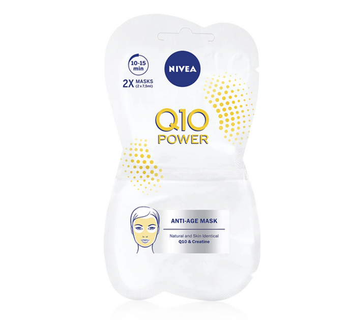 Vyhlazující maska proti vráskám Nivea Q10 poskytne pleti lidí nad 30 let intenzivní hydrataci, vyživí ji a bude bojovat proti vráskám zevnitř, což povede k jejich viditelné redukci. Maska je obohacená o koenzym Q10, který funguje v dokonalé harmonii s pletí – dodá jí jemnost, vyhladí ji a podpoří její zpevnění. 63 Kč
