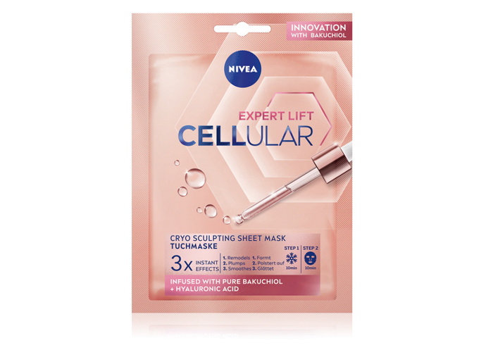 Textilní kryomaska Cellular Expert Lift využívá principy dermatologického kryoošetření, které funguje na principu ochlazení pleti. Dejte masku před použitím na chvíli do lednice a užijte si její osvěžující účinky. 120 Kč
