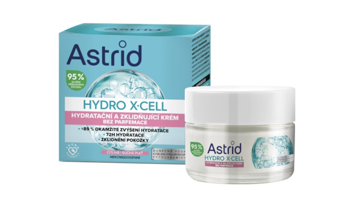 Hydratační a zklidňující krém, Astrid, 199 Kč
