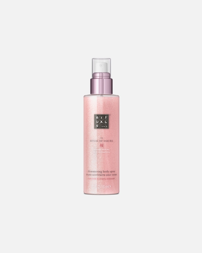 The Ritual of Sakura Shimmering Body Spray, Rituals, 460 Kč
The Ritual of Sakura Shimmering Body Spray, Rituals, 460 Kč