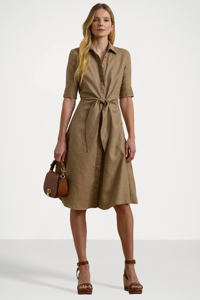 Lněné košilové šaty s mašlí, Ralph Lauren, 4 290 Kč
Lněné košilové šaty s mašlí, Ralph Lauren, 4 290 Kč