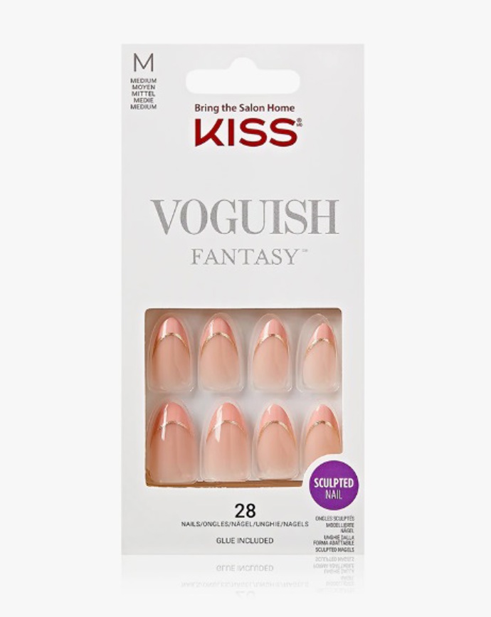 Umělé nehty se zlatou linkou, Kiss, 254 Kč
