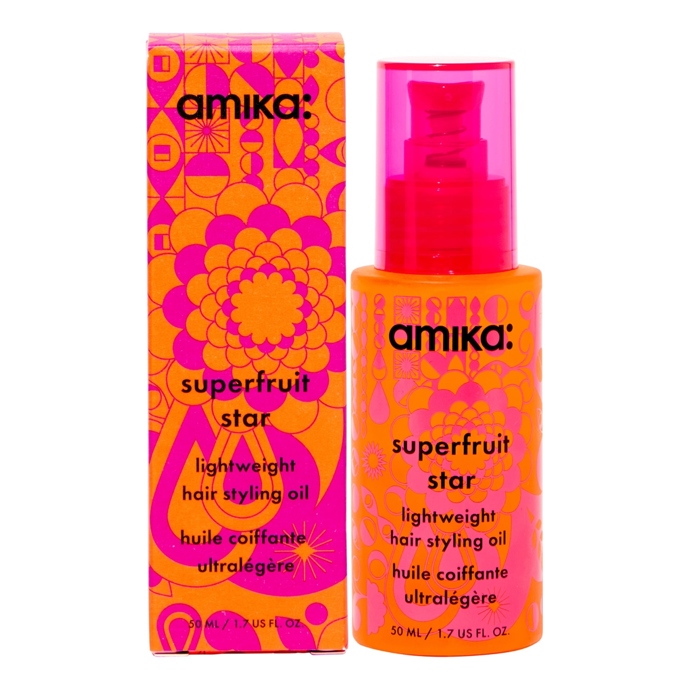 Ultralehký stylingový olej Superfruit Star, Amika, 900 Kč
Ultralehký stylingový olej Superfruit Star, Amika, 900 Kč