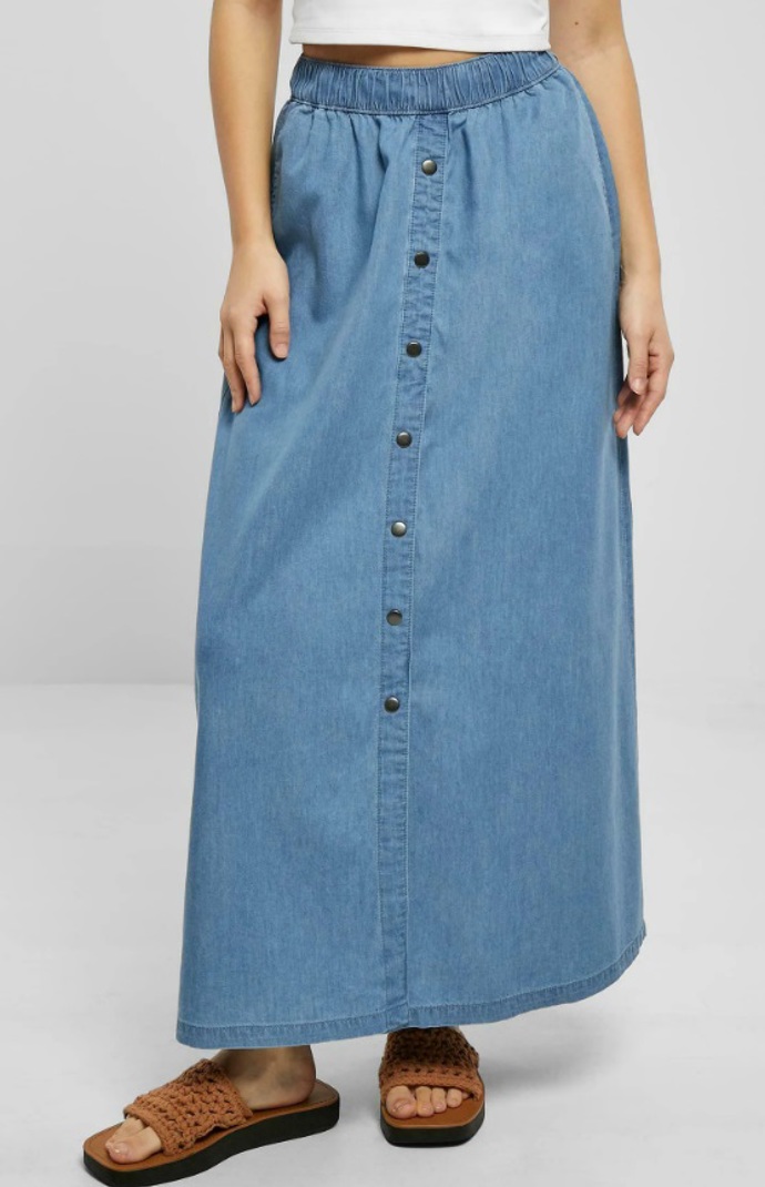 Denimová maxi sukně, Urban Classics, 1 050 Kč
Denimová maxi sukně, Urban Classics, 1 050 Kč