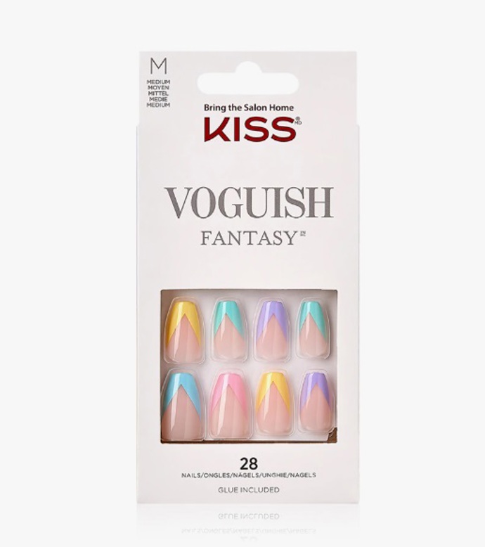 Umělé nehty s moderní francouzskou manikúrou, Kiss, 246 Kč
