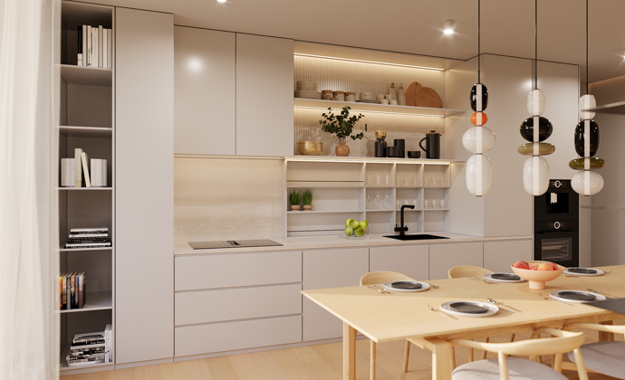 Tento projekt není jen obyčejný bytový dům, zahrnuje i kvalitní architekturu, vysoký standard technologií nebo udržitelnost. Pro větší komfort a klid svých obyvatel nabízí pouze 26 bytů o dispozicích od 1+kk až po 4+kk. 
